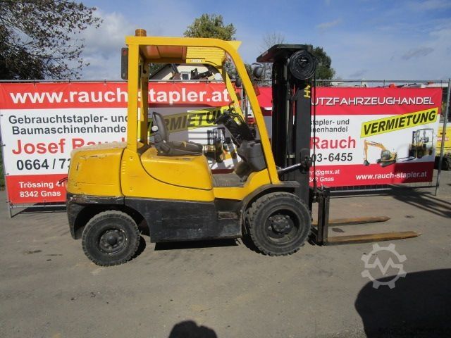 Diesel Forklift Hyster 3 Ton.- Triplex-Freihub 4,8m - Seitenschieber