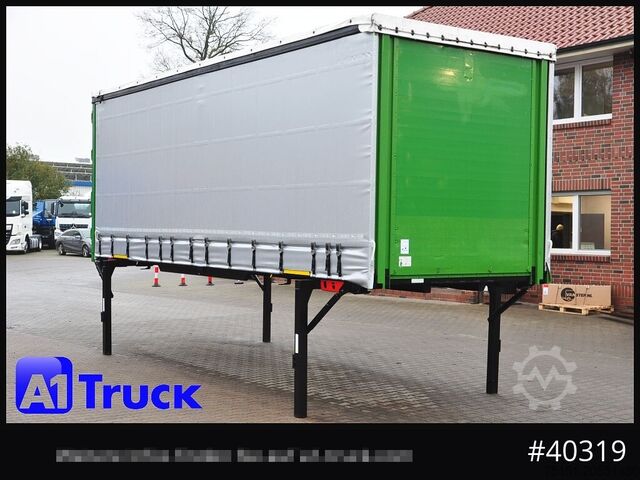 Swap body with flatbed & tarp KOEGEL 7.45  BDF Wechselbrücke, neue Plane, Bordwand