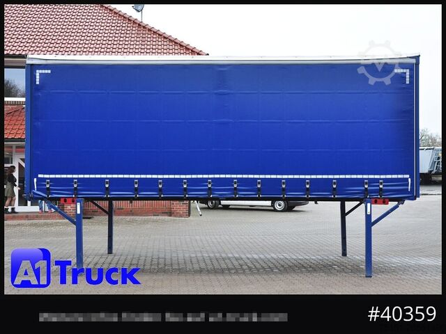 Swap body with flatbed & tarp KRONE Wechselbrücke 7,45, Code XL, Bordwand, neue Plane