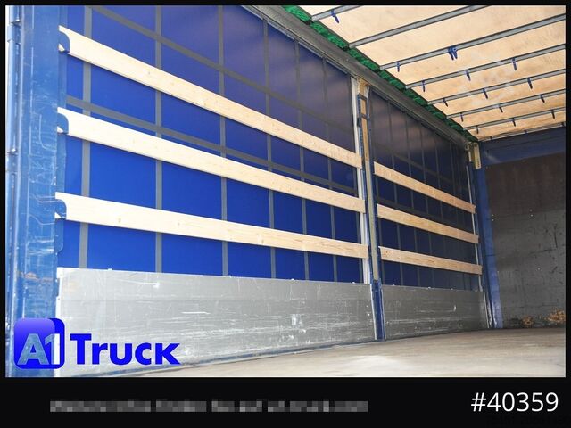 Swap body with flatbed & tarp KRONE Wechselbrücke 7,45, Code XL, Bordwand, neue Plane