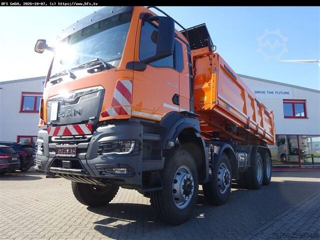Kipper LKW MAN TGS 41.520 8x8 BB CH 8x8, Meiller Trigenius, Bor