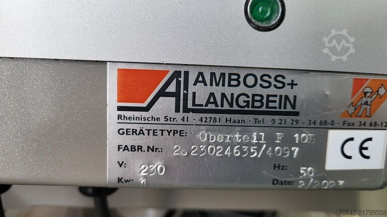 Material conveying device Amboss + Langbein Oberteil F 10L