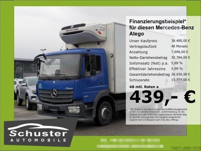 Refrigerated truck Mercedes-Benz Atego 1223 Kühlkoffer+LBW*Autom Tempo Klima SHZ