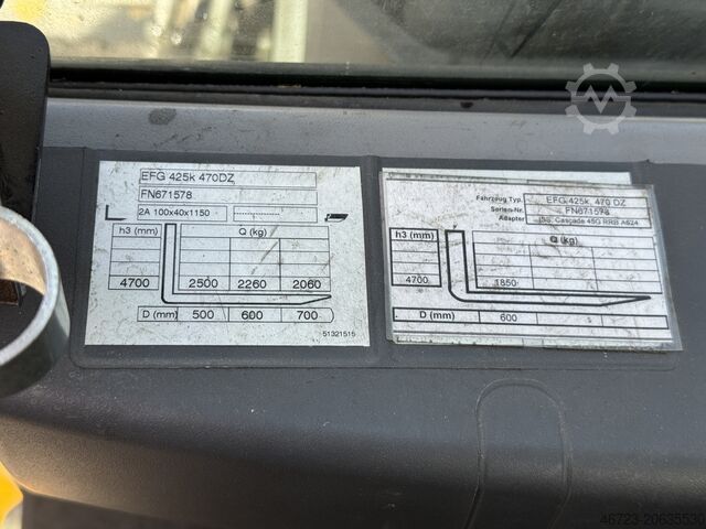 Forklift JUNGHEINRICH EFG 425k