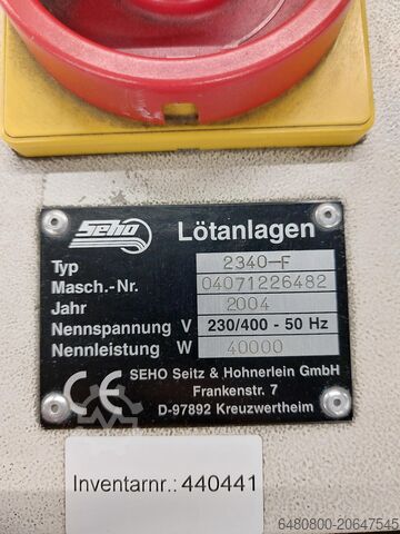 Wellenlötanlage SEHO MWS 2340