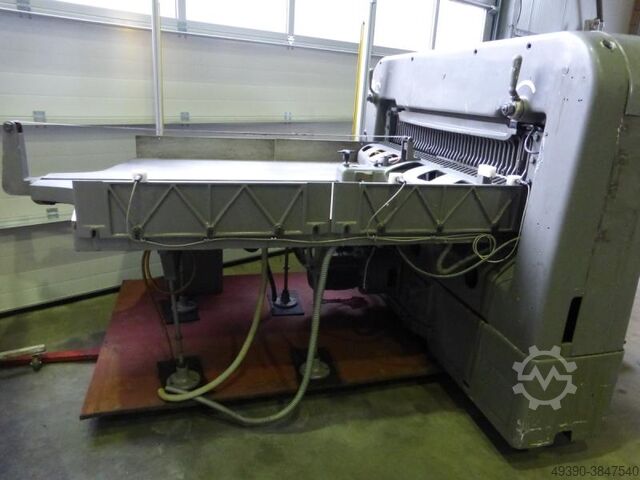 Gummi, Papier und Funierschere (Planschneider), Stapelschneidemaschine, Stapelschneider, Kunststoffs SCHNEIDER Senator 155