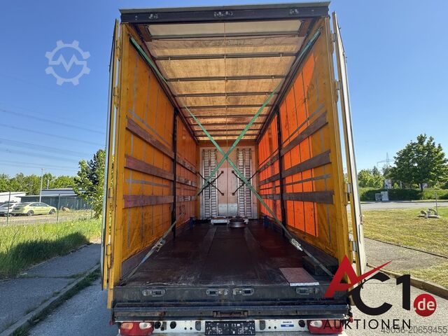 Trailer with flatbed & tarpaulin M&V 