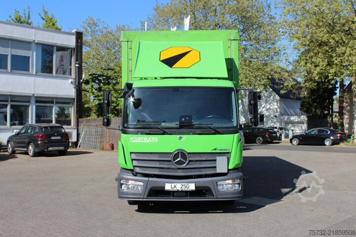 Curtain sider van Mercedes-Benz Atego  818 E6 Schiebeplane 6,12m LBW ACC Klima