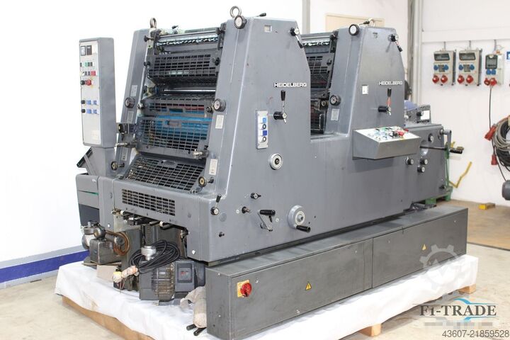 2 Farben Offsetdruckmaschine - 2 Color Offset Press Heidelberg GTOZP-52+ N+P