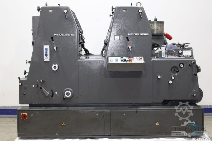2 Farben Offsetdruckmaschine - 2 Color Offset Press Heidelberg GTOZP-52+ N+P