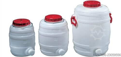 Drum 125 l PE white, 2 carrying handles - 1 pc GRAF 