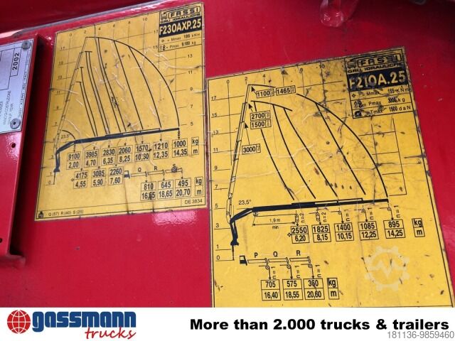 Truck mounted crane Fassi F230AXP.25, Seilwinde, Funk, Ex-Schweizer Armee