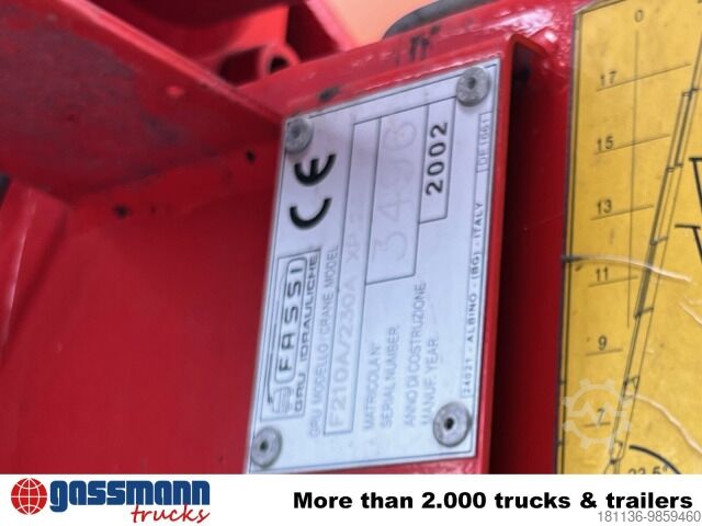Truck mounted crane Fassi F230AXP.25, Seilwinde, Funk, Ex-Schweizer Armee