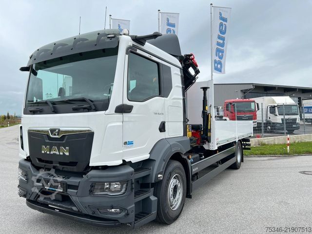 Flatbed truck MAN TGS 18.470 BL/ PK 14.502 /17m/Prit. 6,20m/ 9 tkm