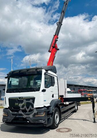 Flatbed truck MAN TGS 18.470 BL/ PK 14.502 /17m/Prit. 6,20m/ 9 tkm