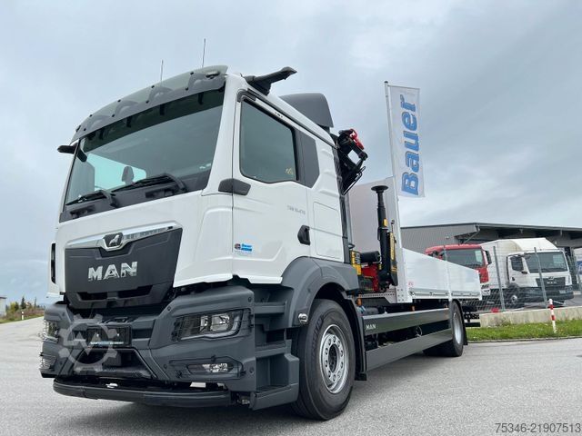Flatbed truck MAN TGS 18.470 BL/ PK 14.502 /17m/Prit. 6,20m/ 9 tkm