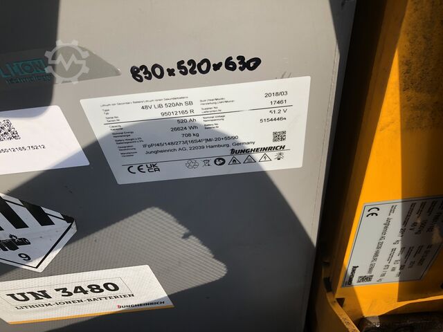 Electric - 3 wheels Jungheinrich EFG215 Li-ion /3.3m/ 10394h