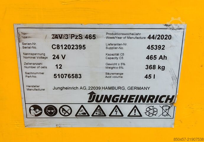 Electric Pallet Trucks Jungheinrich ERE225 1400mm/ 465ah/ 4pc in stock