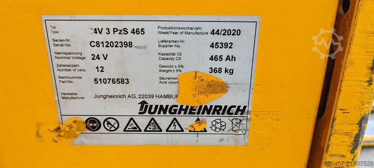 Electric Pallet Trucks Jungheinrich ERE225 1400mm/ 465ah/ 4pc in stock