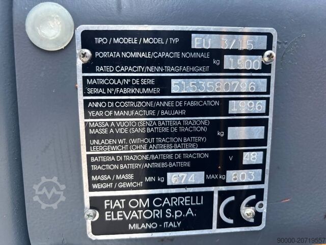Gabelstapler Fiat EU 3-15 N