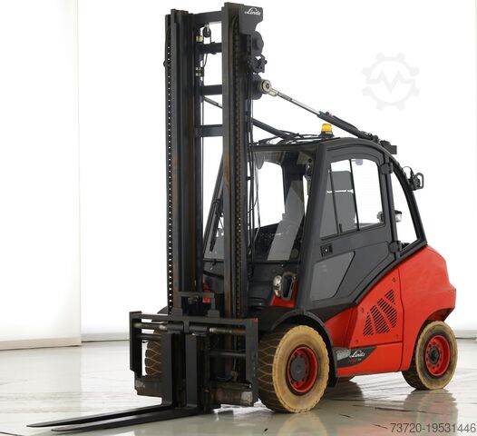 Diesel Stapler Vollkabine Klima 4.Ventil LINDE H 50 D-02 - 600