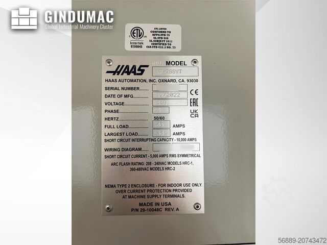 VERTIKALES BEARBEITUNGSZENTRUM HAAS VF-2SSYT + Pallet pool