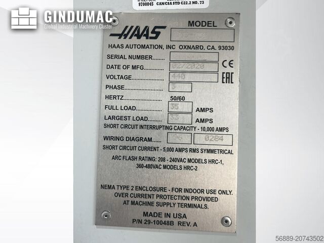 Universal Machining Centre HAAS UMC-750