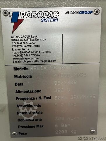 Pallet stretch wrapper Robopac Helix 30