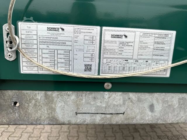 Schiebeplanen Schmitz Cargobull Schuifzeil -Dak / Coil 9mtr / Rotos DISC / Apk!