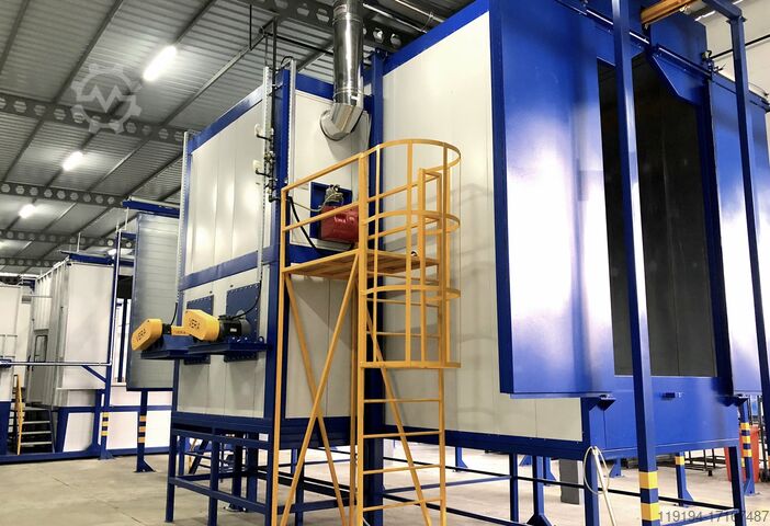 Powder Coating System for Industrial Use SAPI GmbH Pulverbeschichtungsanlage Komplettsystem fĂĽr industrielle