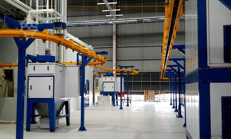 Powder Coating System for Industrial Use SAPI GmbH Pulverbeschichtungsanlage Komplettsystem fĂĽr industrielle