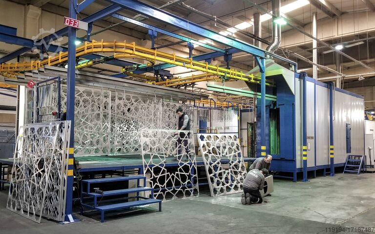Powder Coating System for Industrial Use SAPI GmbH Pulverbeschichtungsanlage Komplettsystem fĂĽr industrielle