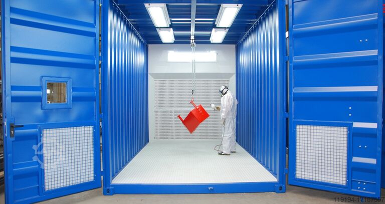 Mobiler Lackiercontainer SAPI GmbH Lackieranlage | Spritzlackieranlage