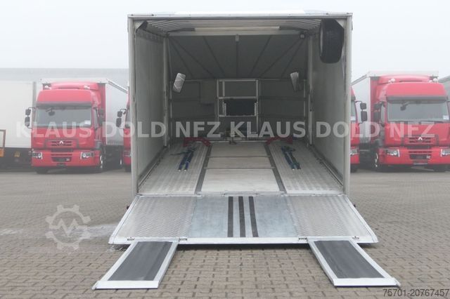Autotransporter Anhänger  Moetefindt  Autotransporter mit Planenaufbau
