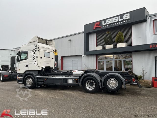 Abrollkipper SCANIA R 450LB*6x2*Hyva*Lift/Lenk*2Tank*Standklima*ADR*