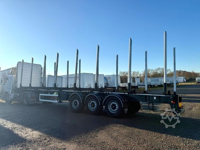 Holztransport Auflieger PAVIC Holzauflieger mit Schemel und Rungen