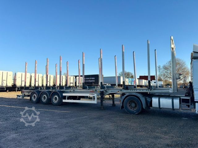 Holztransport Auflieger BENALU Timberliner Holzauflieger mit Schemel und Rungen