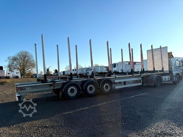 Holztransport Auflieger BENALU Timberliner Holzauflieger mit Schemel und Rungen