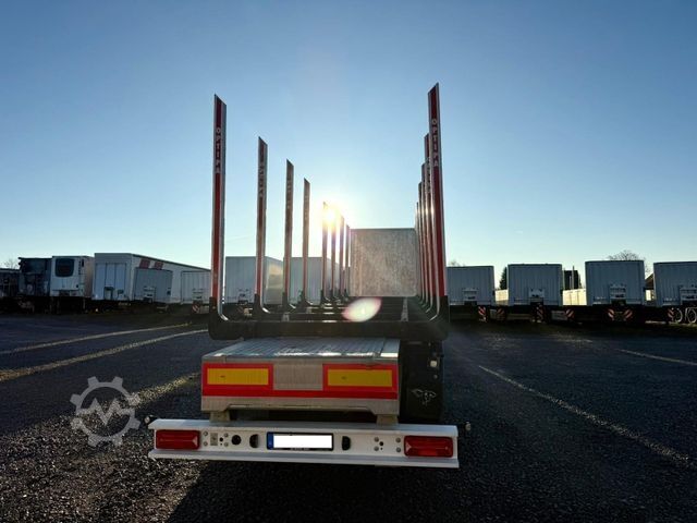 Holztransport Auflieger BENALU Timberliner Holzauflieger mit Schemel und Rungen