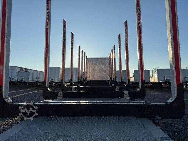 Holztransport Auflieger BENALU Timberliner Holzauflieger mit Schemel und Rungen