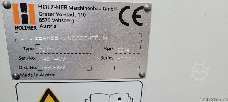 CNC Bearbeitgunszentrum Holz Her Pro Master 7017K classic