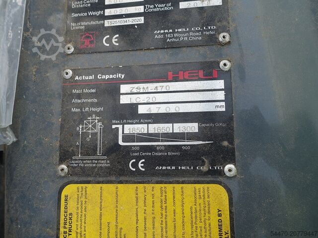 Gas-Gabelstapler HELI CPYD 25