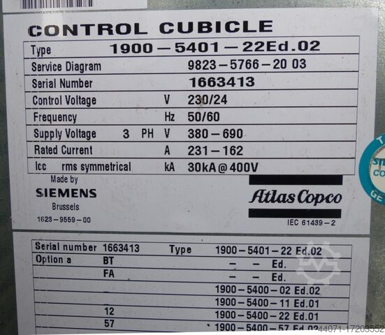 Schraubenkompressor GA90+ Atlas Copco GA90+