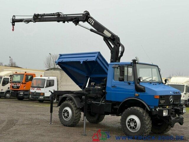 Dreiseitenkipper LKW Unimog U1650 Hiab 071AW - 5+6 Steuerkreis - 2Zapfwellen