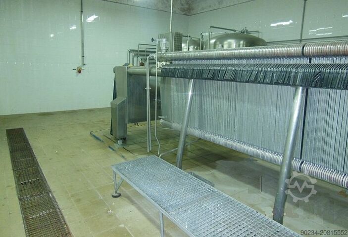 1000 mm x 1000 mm Edelstahl-Klärfilterpresse Seitz Orion Typ OF 100/150, 310 m² SEITZ OF100/150