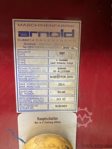 Schweißgerät Arnold – Welding machine 4-Stationen