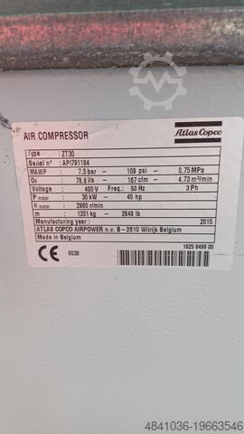 Schraubenkompressor Atlas Copco ZT30 Oil Free