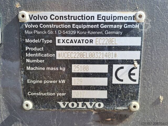 Crawler excavator Volvo EC 220 EL