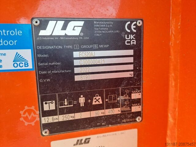 Telescopic boom lift JLG EC520AJ