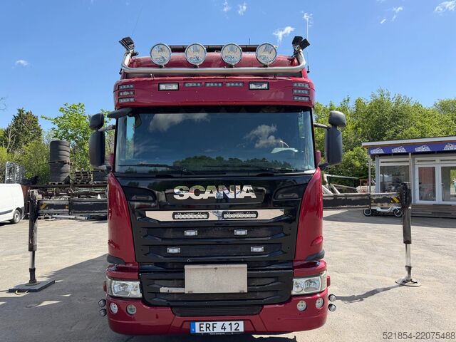 Innenlader Scania G490 8x2*6, Hooklift + Crane PK34002, 2015